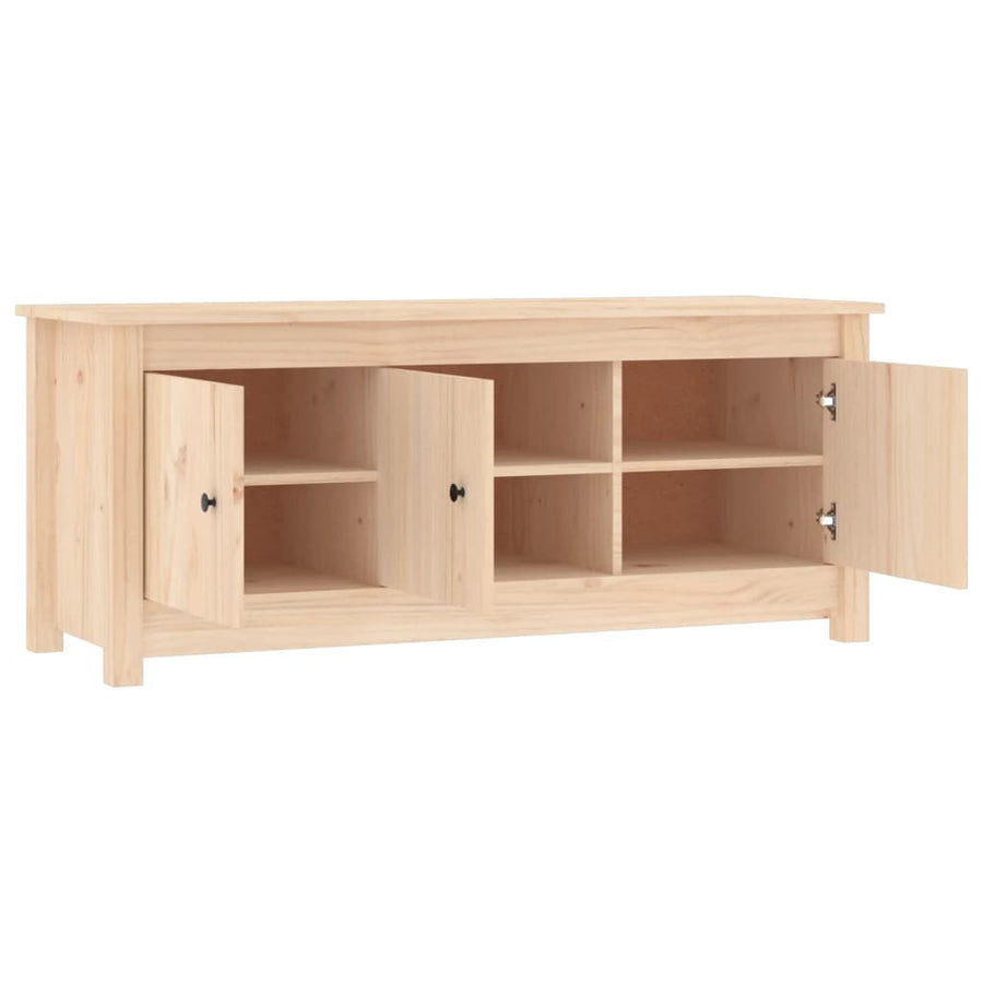Schoenenkast 0X38X45,5 Cm Massief Grenenhout Naturel 1