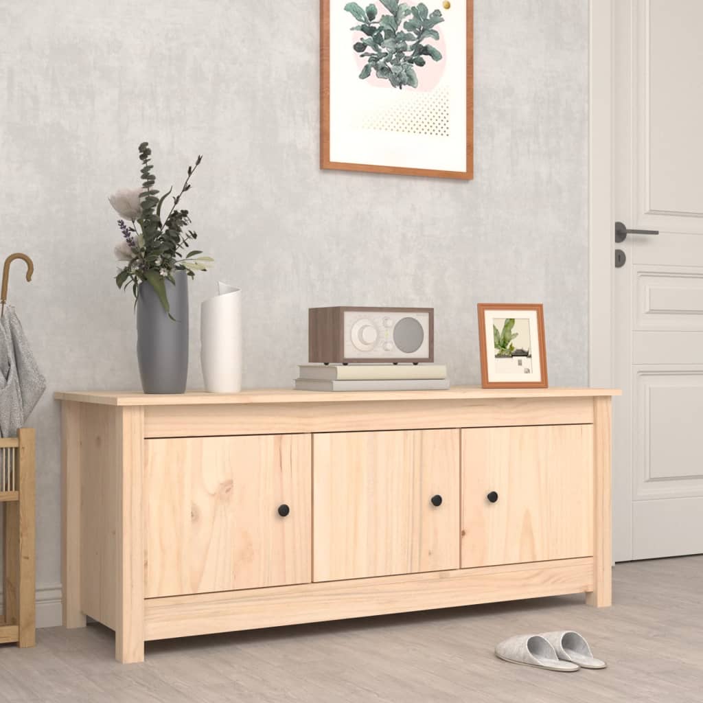 Schoenenkast 0X38X45,5 Cm Massief Grenenhout Naturel 1