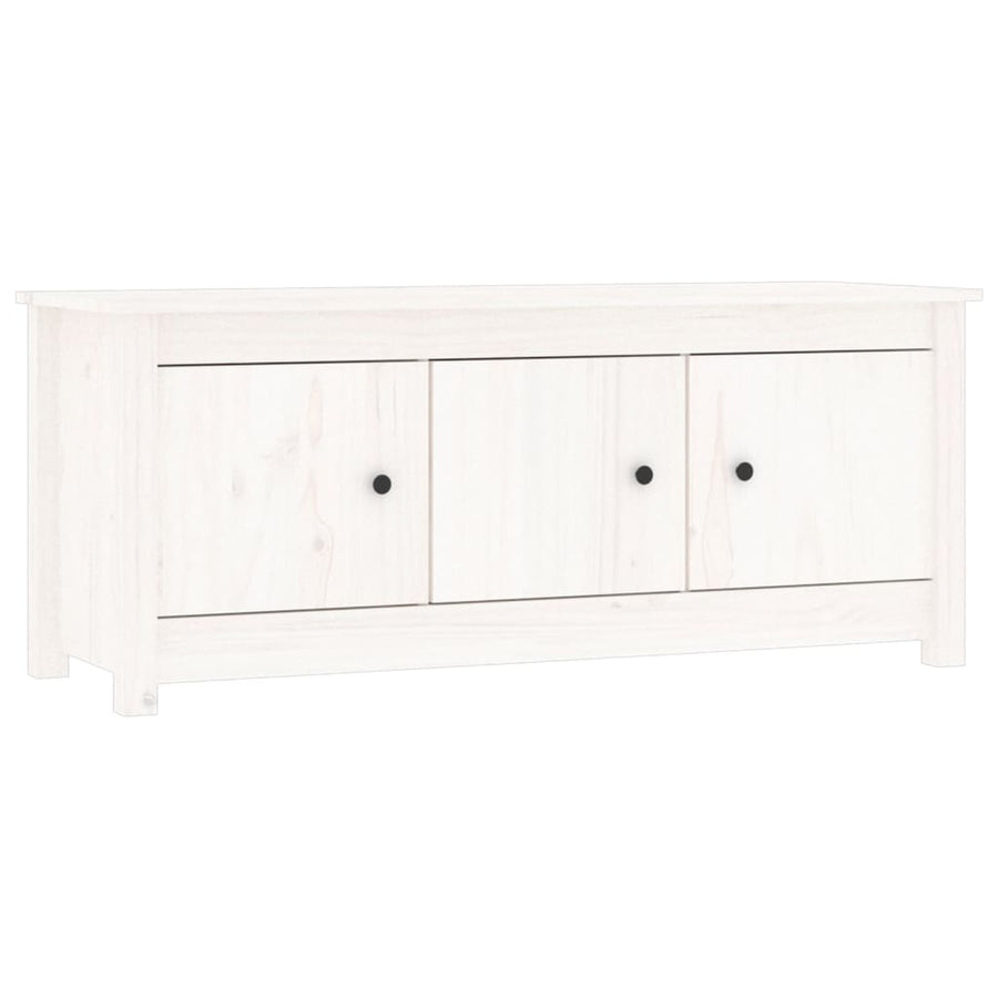 Schoenenkast 110X38X45,5 Cm Massief Grenenhout Wit