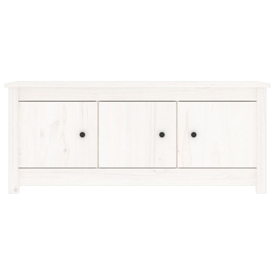Schoenenkast 110X38X45,5 Cm Massief Grenenhout Wit