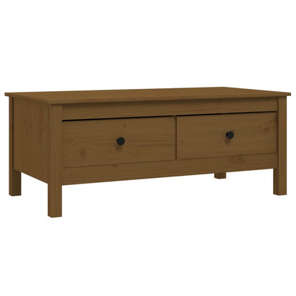 Salontafel 100X50X40 Cm Massief Grenenhout Honingbruin