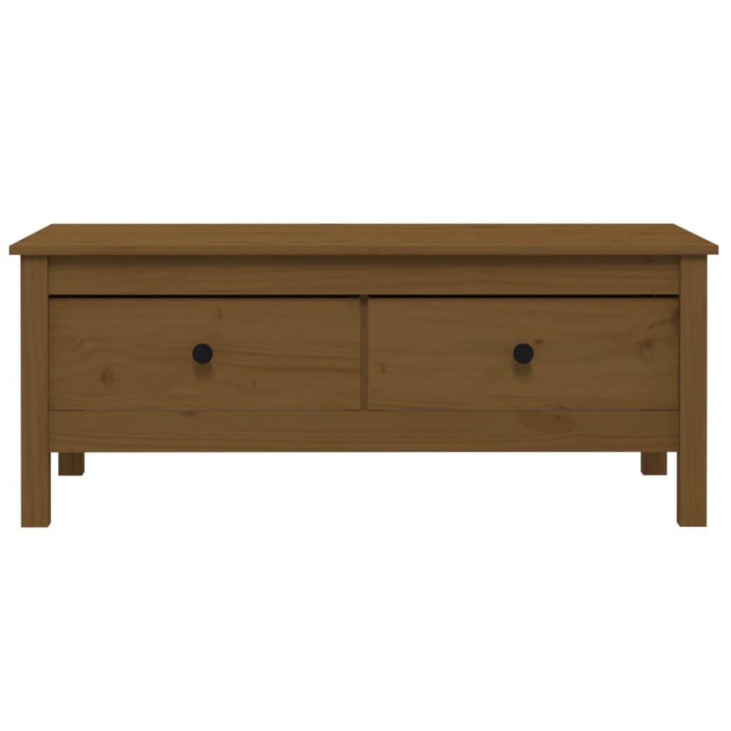 Salontafel 100X50X40 Cm Massief Grenenhout Honingbruin