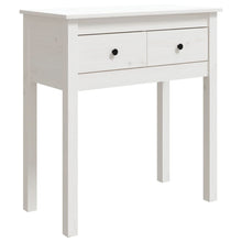 Wandtafel Massief Grenenhout 70 x 35 x 75 cm Wit