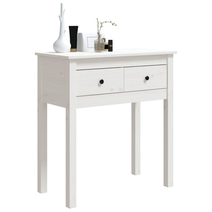 Wandtafel Massief Grenenhout 70 x 35 x 75 cm Wit