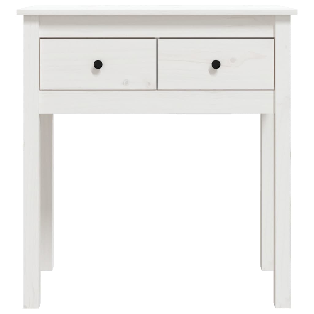 Wandtafel Massief Grenenhout 70 x 35 x 75 cm Wit