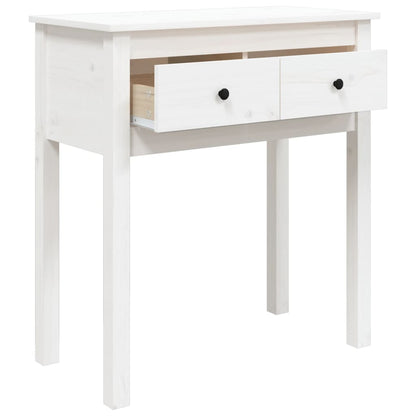 Wandtafel Massief Grenenhout 70 x 35 x 75 cm Wit