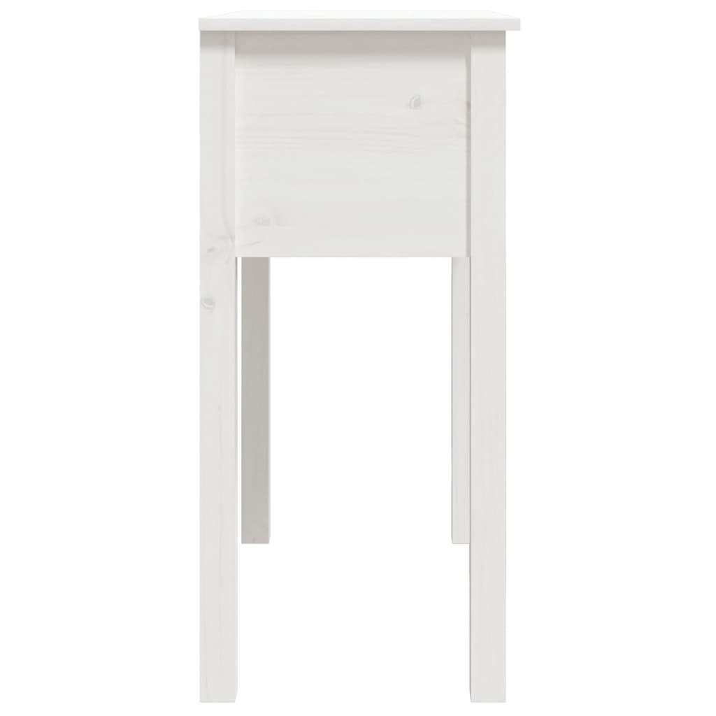 Wandtafel Massief Grenenhout 70 x 35 x 75 cm Wit
