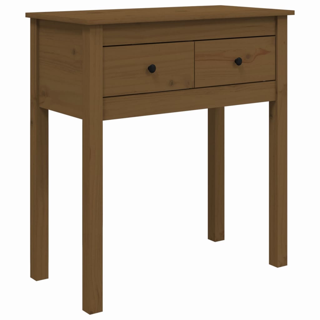 Wandtafel 70X35X75 Cm Massief Grenenhout Honingbruin