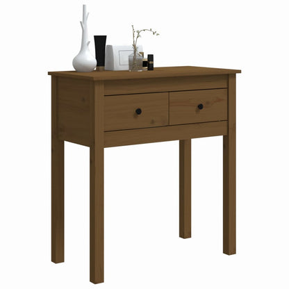 Wandtafel 70X35X75 Cm Massief Grenenhout Honingbruin
