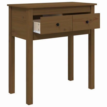 Wandtafel 70X35X75 Cm Massief Grenenhout Honingbruin