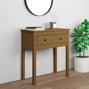 Console table 70x35x75 cm solid pine honey brown