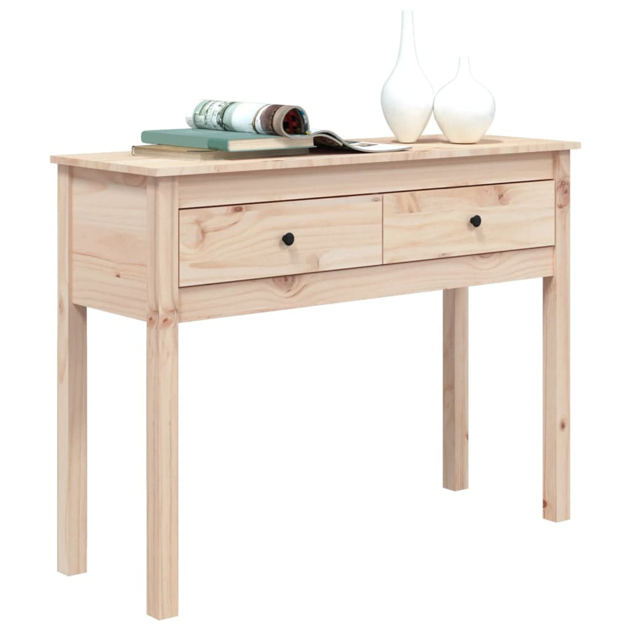 Wandtafel 100X35X75 Cm Massief Grenenhout Naturel 100 cm