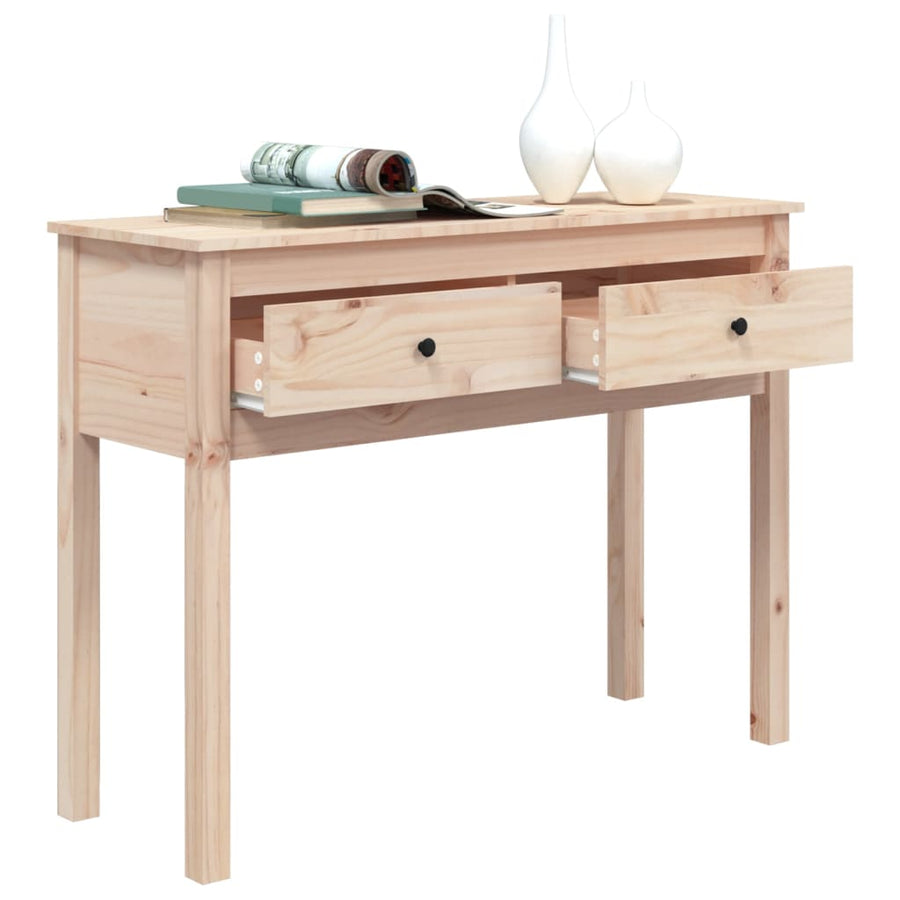 Wandtafel 100X35X75 Cm Massief Grenenhout Naturel 100 cm