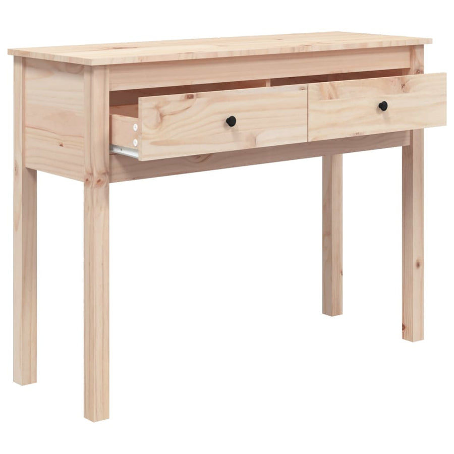Wandtafel 100X35X75 Cm Massief Grenenhout Naturel 100 cm