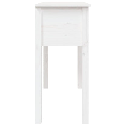 Wandtafel 100x35x75 cm massief grenenhout wit