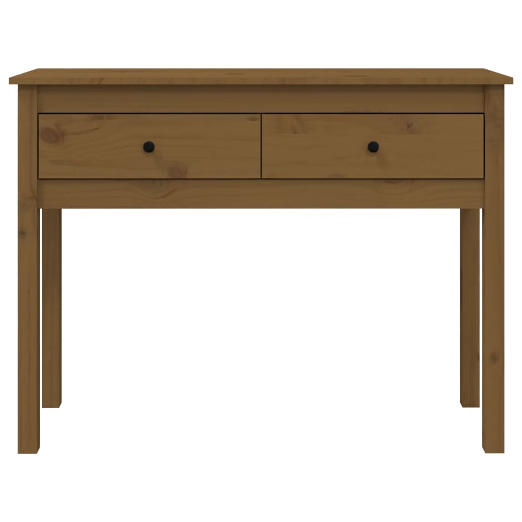 Wandtafel 100X35X75 Cm Massief Grenenhout Honingbruin