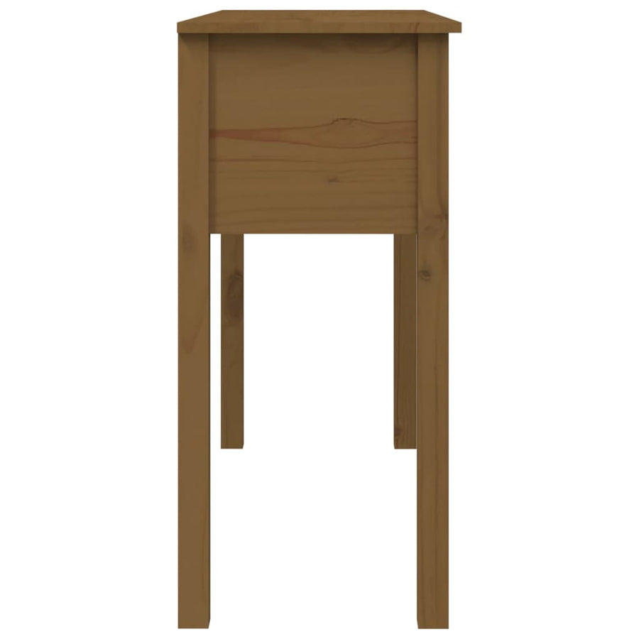 Wandtafel 100X35X75 Cm Massief Grenenhout Honingbruin