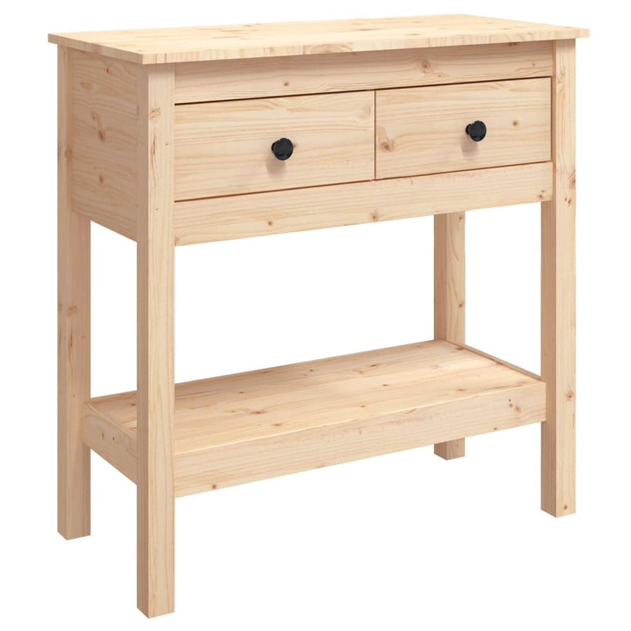 Wandtafel Massief Grenenhout 75 x 35 x 75 cm Naturel