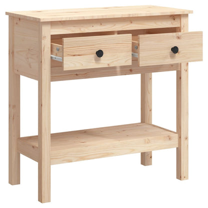 Wandtafel Massief Grenenhout 75 x 35 x 75 cm Naturel