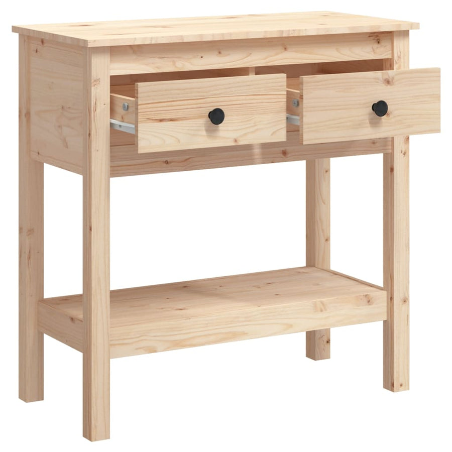 Wandtafel Massief Grenenhout 75 x 35 x 75 cm Naturel
