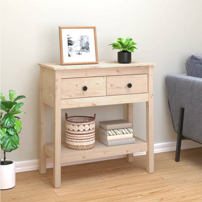 Wandtafel Massief Grenenhout 75 x 35 x 75 cm Naturel