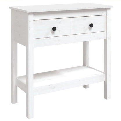 Wandtafel 75X35X75 Cm Massief Grenenhout Wit