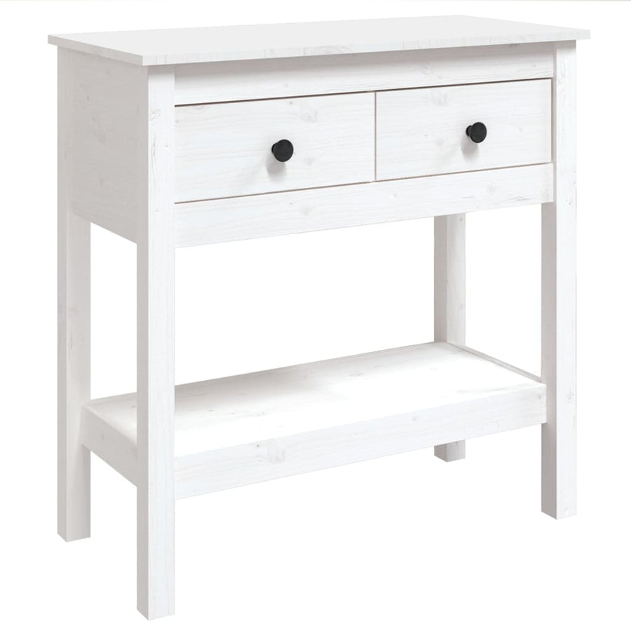 Wandtafel 75X35X75 Cm Massief Grenenhout Wit