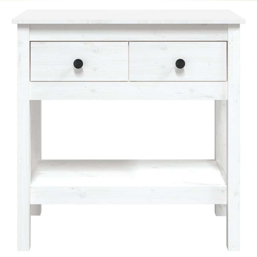 Wandtafel 75X35X75 Cm Massief Grenenhout Wit