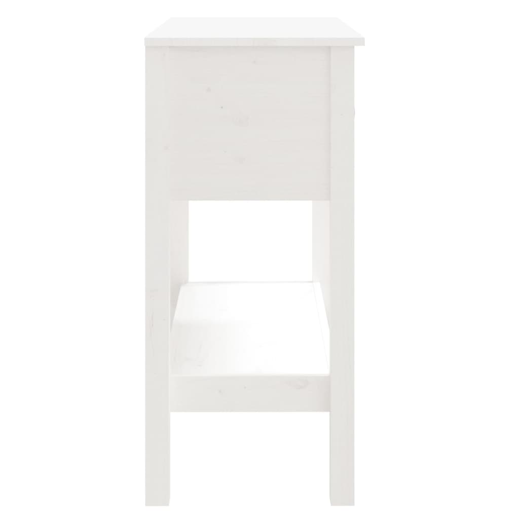Wandtafel 75X35X75 Cm Massief Grenenhout Wit