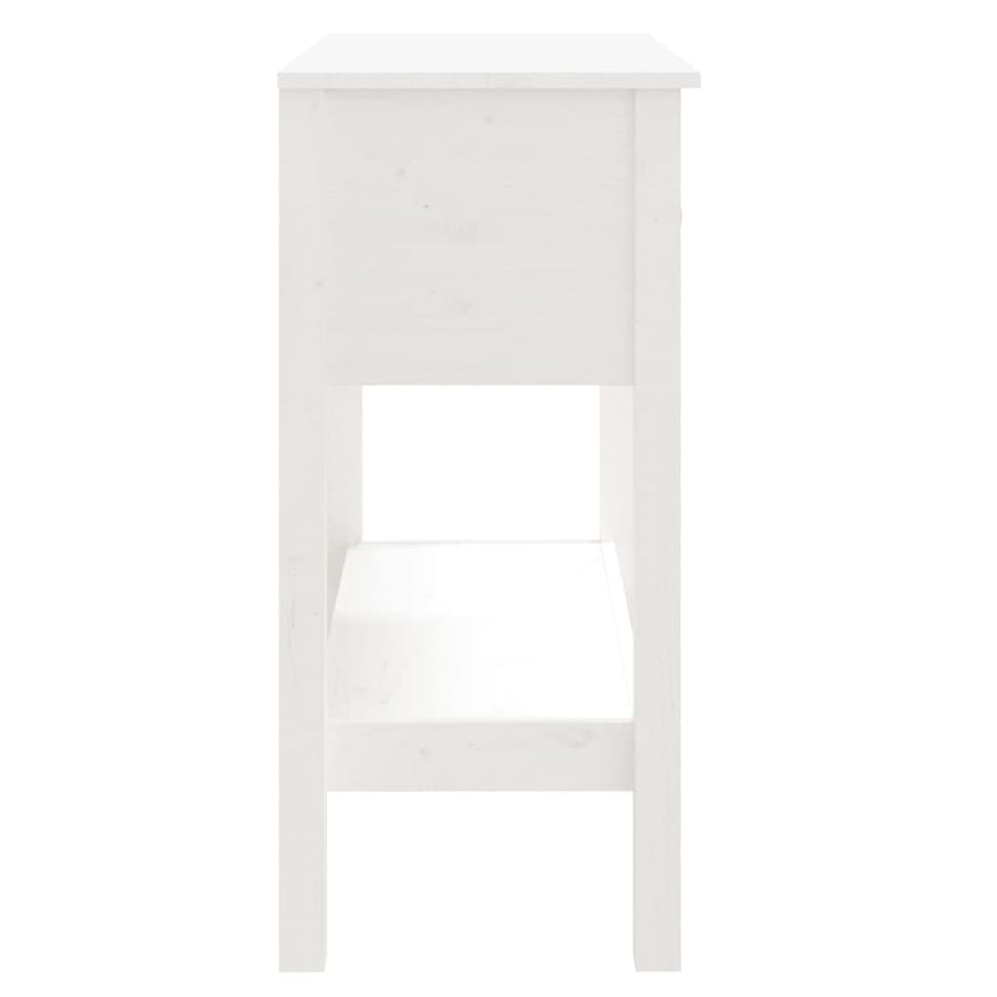 Wandtafel 75X35X75 Cm Massief Grenenhout Wit