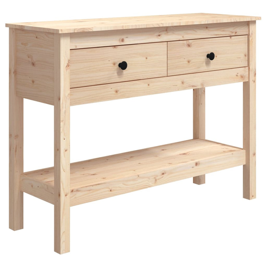 Wandtafel 100X35X75 Cm Massief Grenenhout