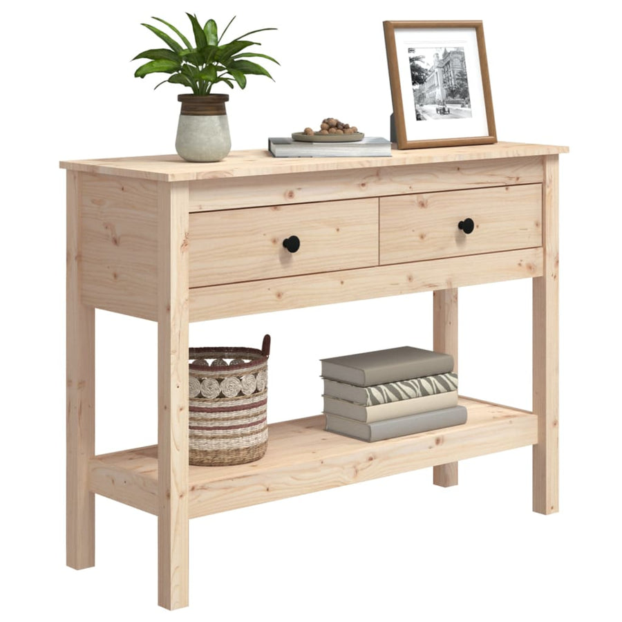 Wandtafel 100X35X75 Cm Massief Grenenhout