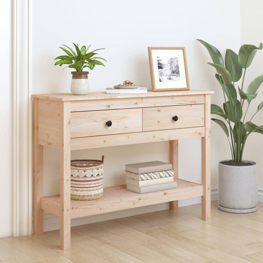 Wandtafel 100X35X75 Cm Massief Grenenhout