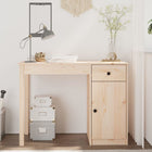 Bureau 100x50x75 cm massief grenenhout wandmontage