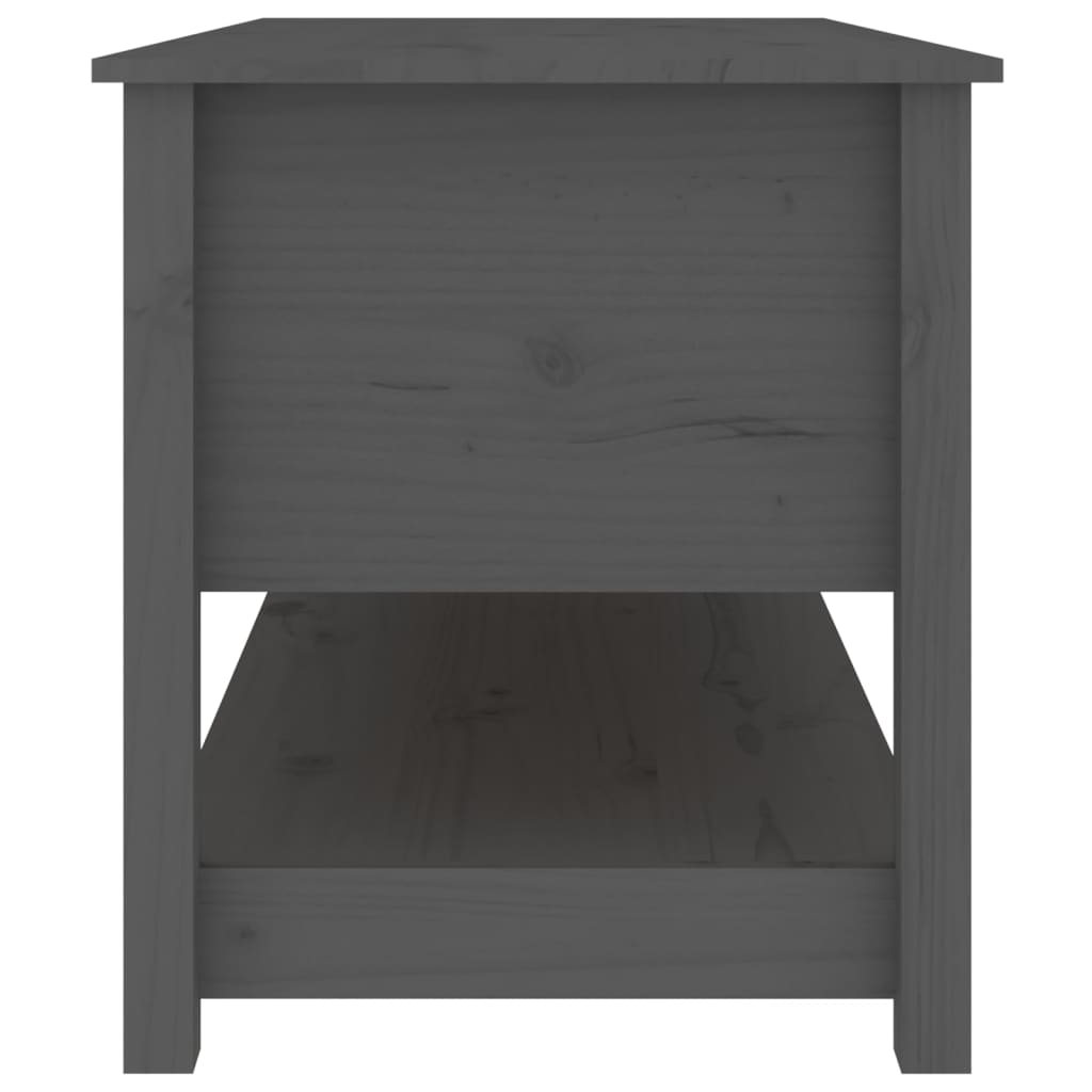 Salontafel 102X49X55 Cm Massief Grenenhout Grijs