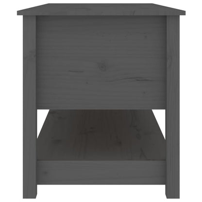 Salontafel 102X49X55 Cm Massief Grenenhout Grijs