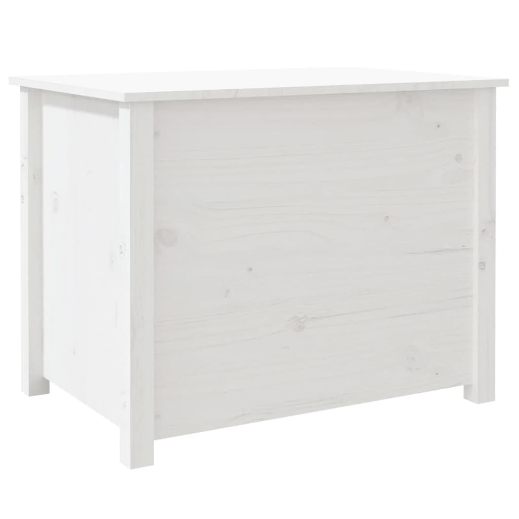 Salontafel 71X49X55 Cm Massief Grenenhout Wit