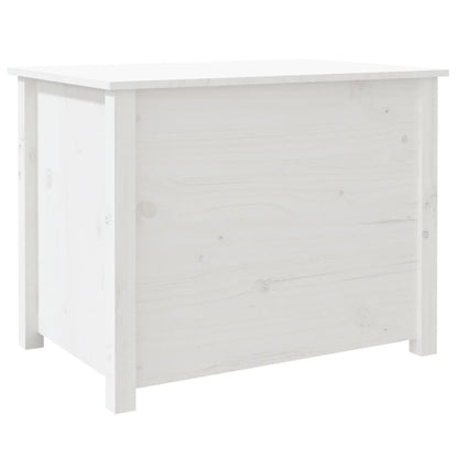 Salontafel 71X49X55 Cm Massief Grenenhout Wit