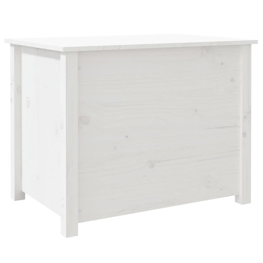 Salontafel 71X49X55 Cm Massief Grenenhout Wit