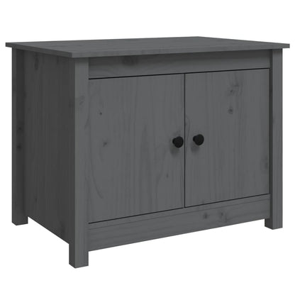 Salontafel 71X49X55 Cm Massief Grenenhout Grijs