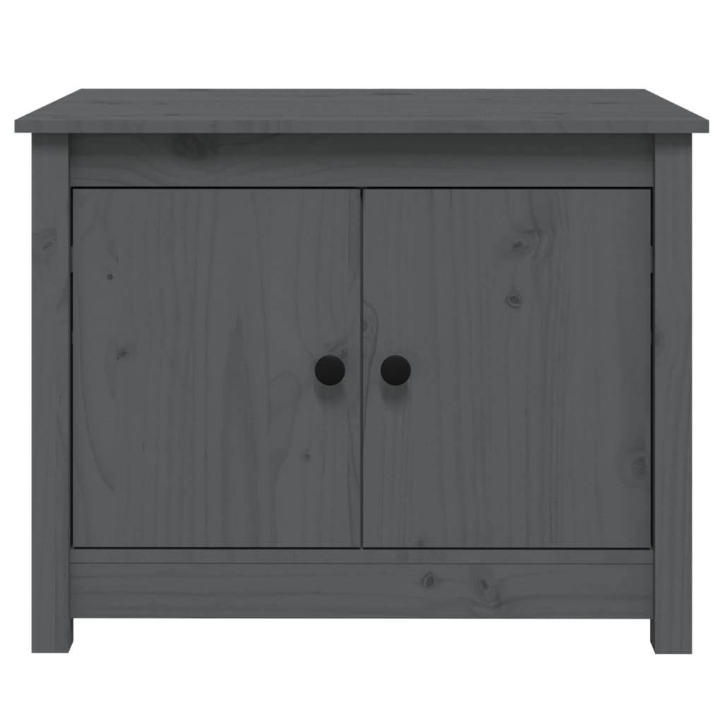 Salontafel 71X49X55 Cm Massief Grenenhout Grijs