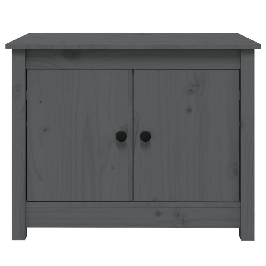 Salontafel 71X49X55 Cm Massief Grenenhout Grijs