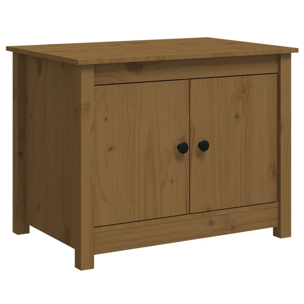 Salontafel 71X49X55 Cm Massief Grenenhout Honingbruin