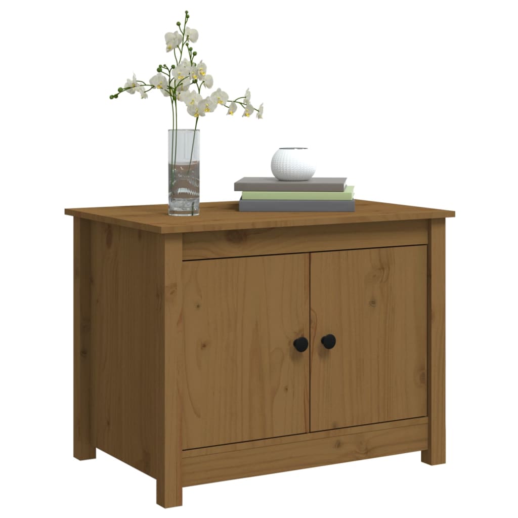 Salontafel 71X49X55 Cm Massief Grenenhout Honingbruin