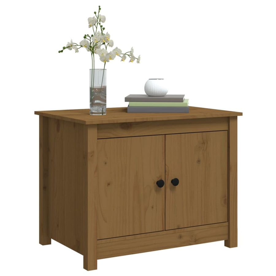 Salontafel 71X49X55 Cm Massief Grenenhout Honingbruin