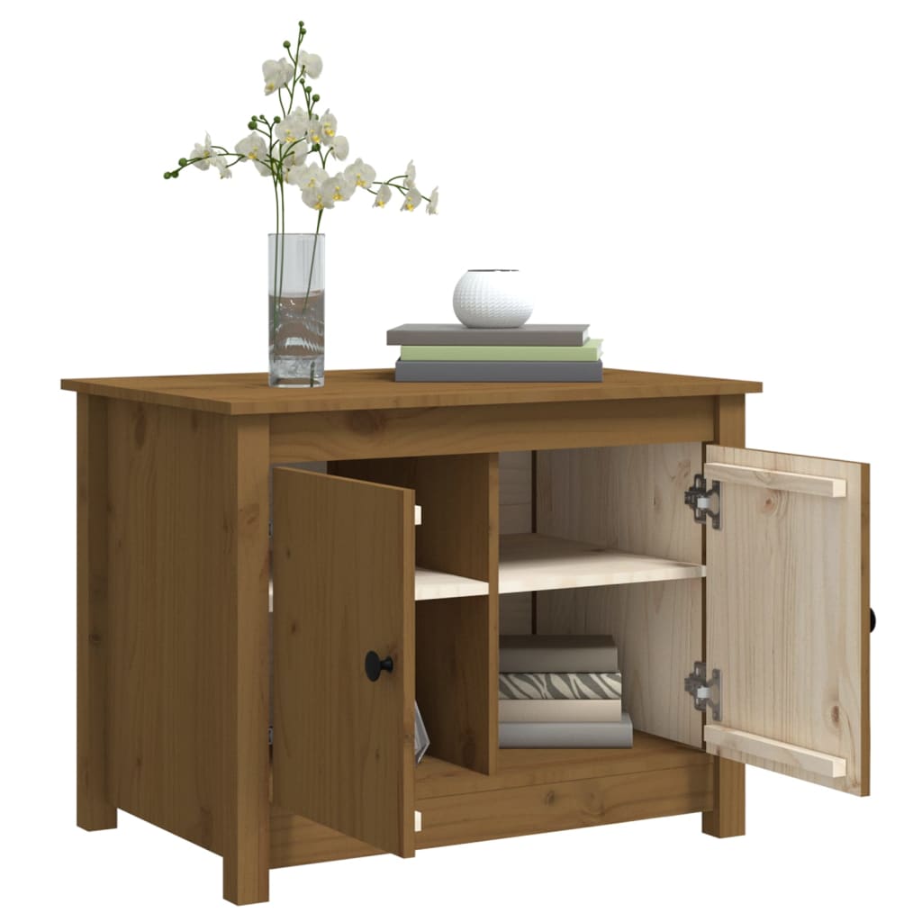 Salontafel 71X49X55 Cm Massief Grenenhout Honingbruin