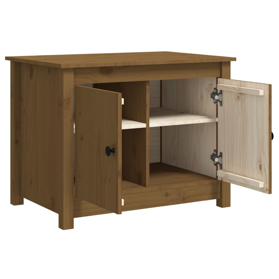 Salontafel 71X49X55 Cm Massief Grenenhout Honingbruin