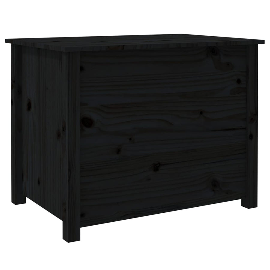 Salontafel 71X49X55 Cm Massief Grenenhout Zwart