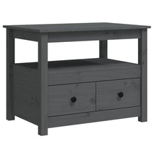 Salontafel 71X49X55 Cm Massief Grenenhout Grijs