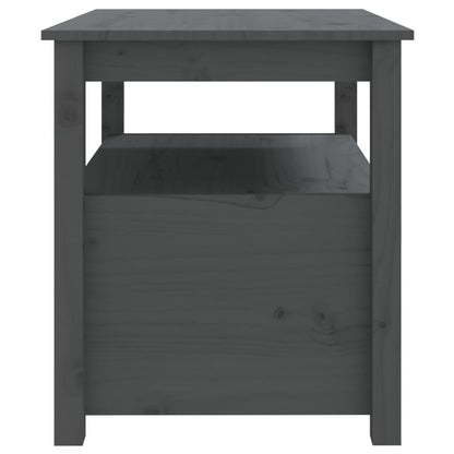 Salontafel 71X49X55 Cm Massief Grenenhout Grijs